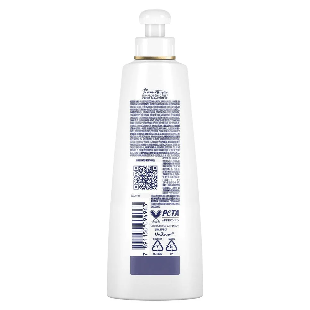 Creme de Pentear Dove Reconstrução + 9% Queratina Complex 200ml