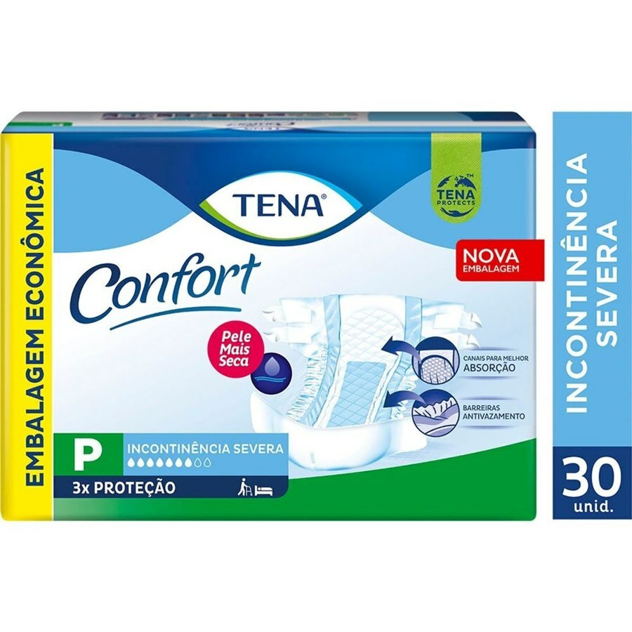 Fralda Geriátrica Tena Confort P - 30 Unidades
