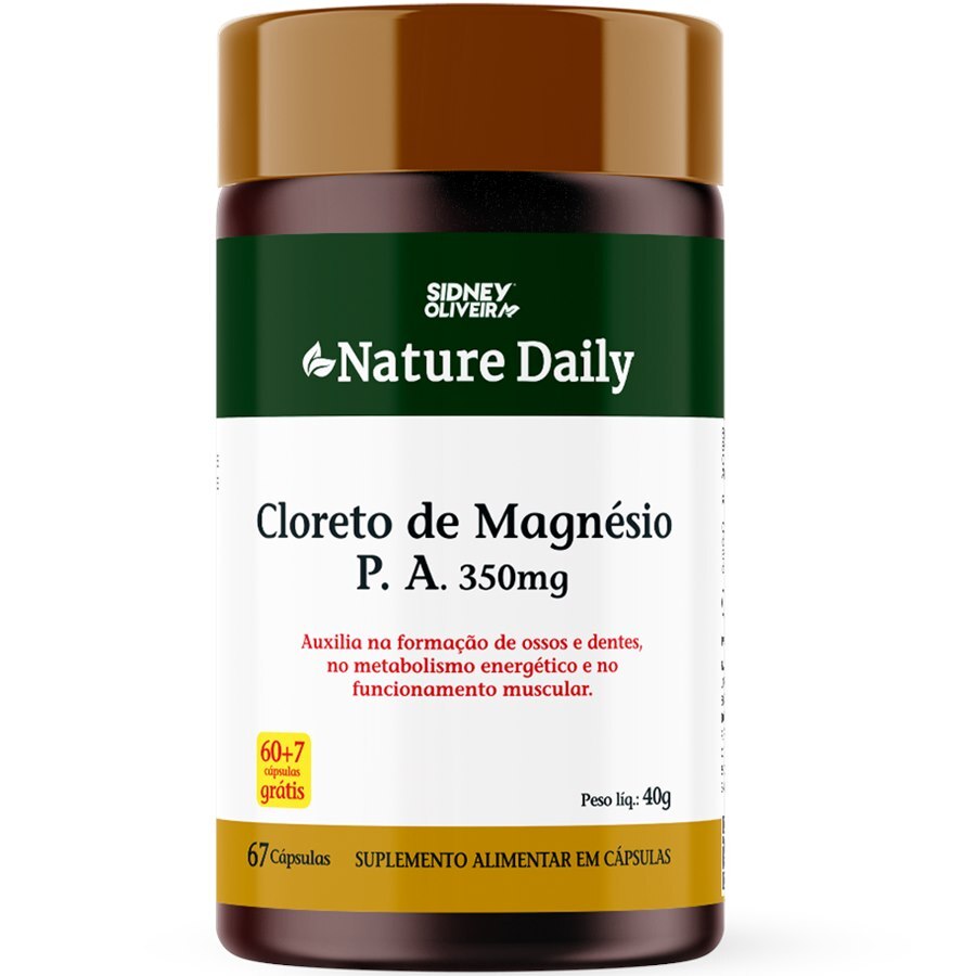 Sidney Oliveira Cloreto de Magnésio 350mg Nature One Daily — 67 Cápsulas