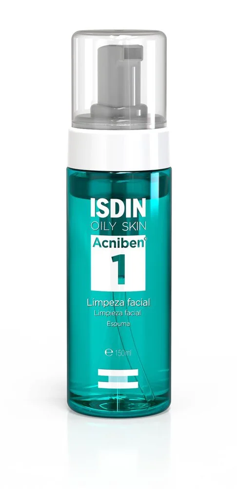 Espuma de Limpeza Facial ISDIN Acniben Suave Peles Oleosas e Acneicas 150ml