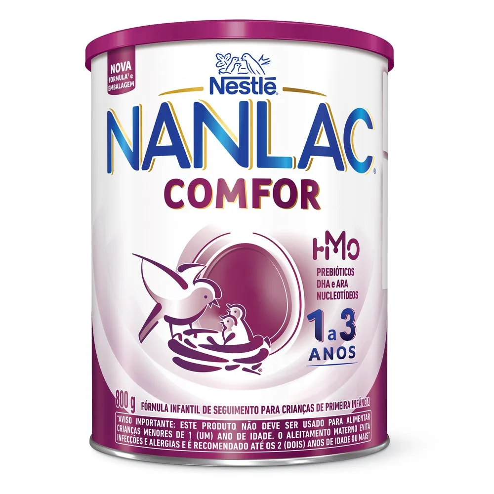Kit Nanlac Fórmula Infantil Nestlé Comfor 800g 3 Unidades