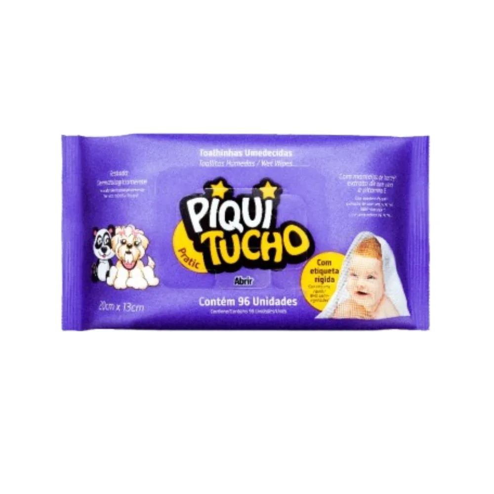 Toalhinhas Umedecidas Piquitucho Pratic 96 Unidades