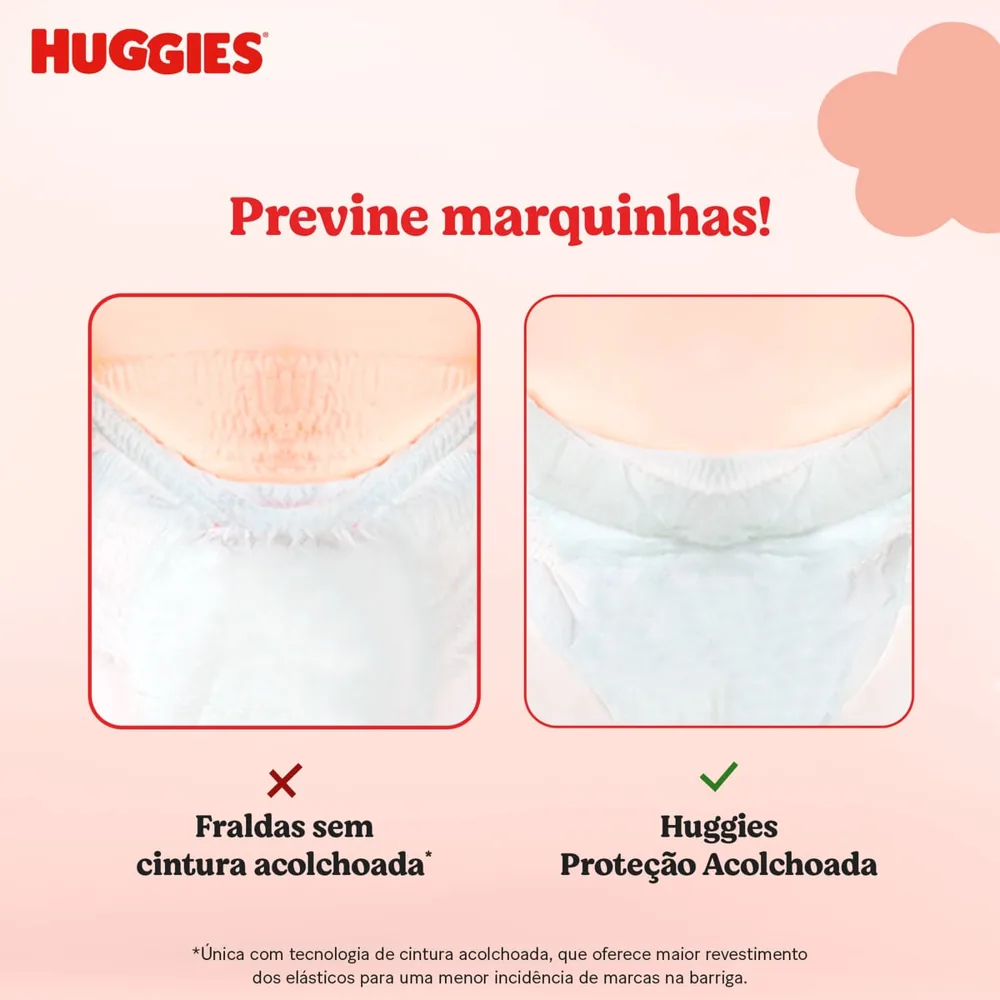 Fralda Pants Huggies Proteção Acolchoada M 100 Unidades