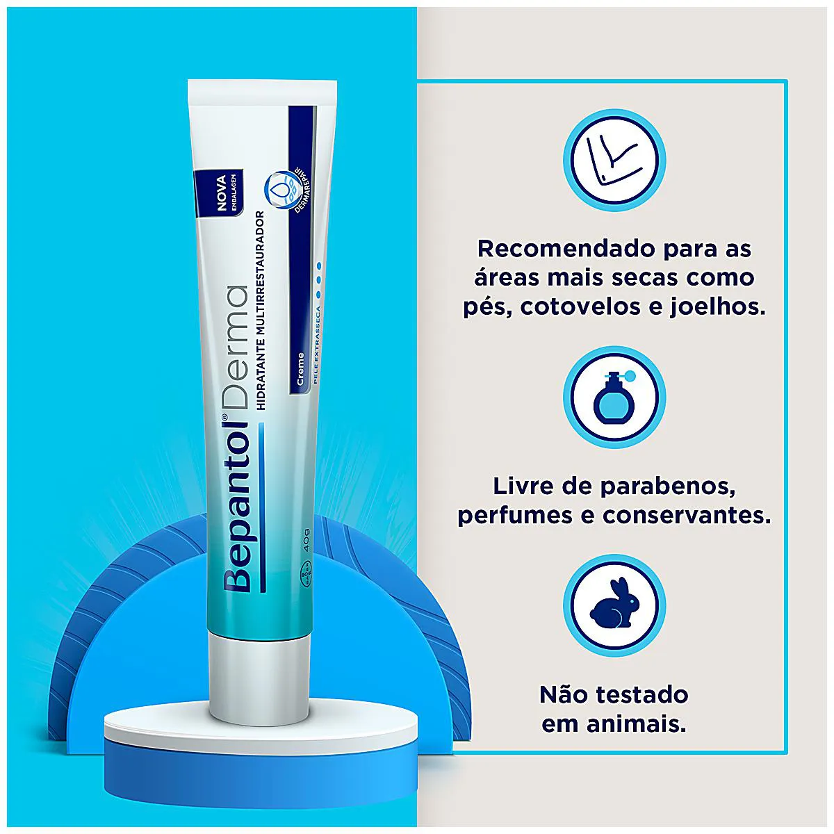 Bepantol Derma Creme Hidratante Multirrestaurador 40g