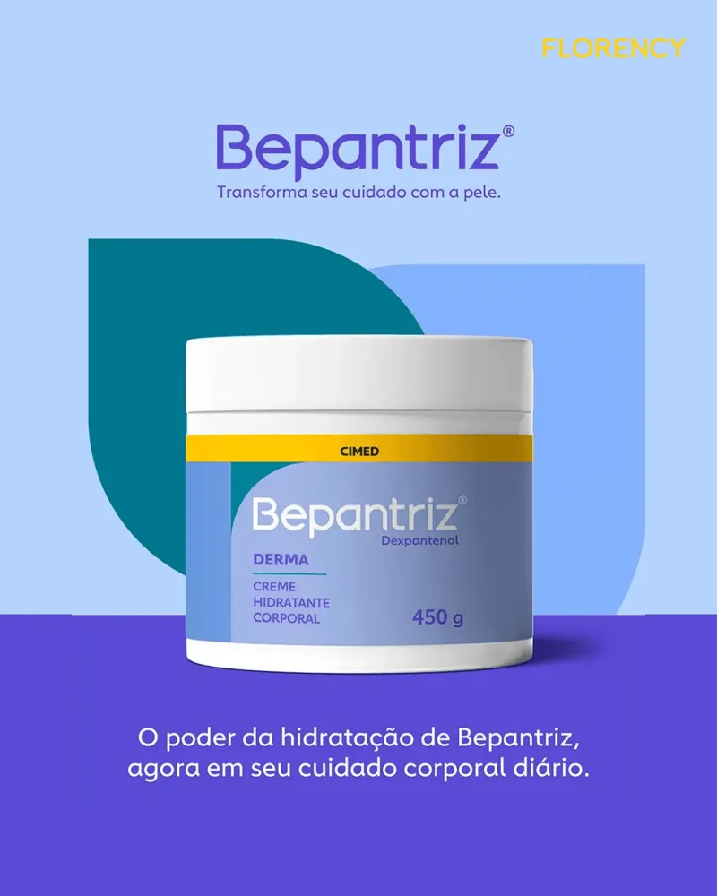 Creme Hidratante Corporal Dexpantenol Bepantriz Derma 450g
