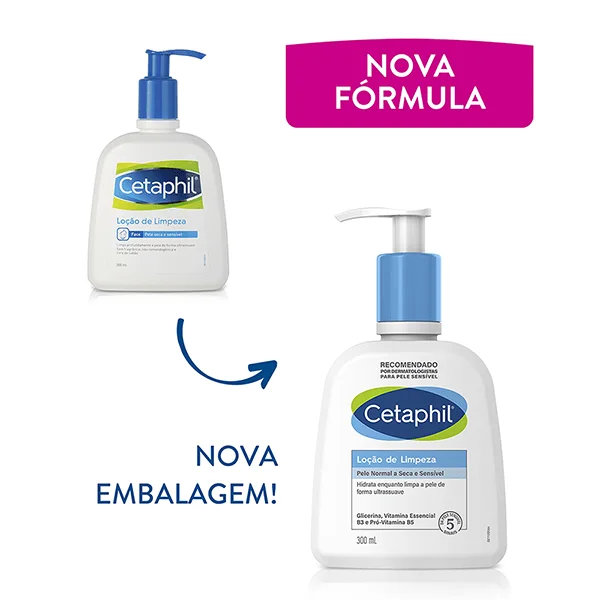 Loção de Limpeza Facial Cetaphil Pele Sensível 300ml