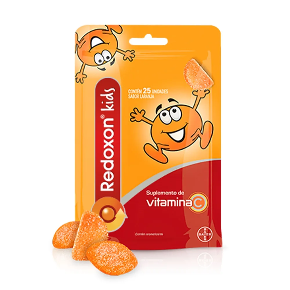 Redoxon Kids Vitamina Infantil Sabor Laranja 25 Gomas