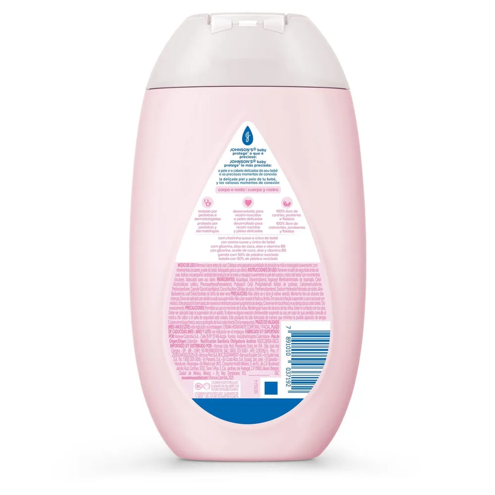 Loção Hidratante Infantil Johnson's Baby Uso Diário Hipoalergênico 400ml