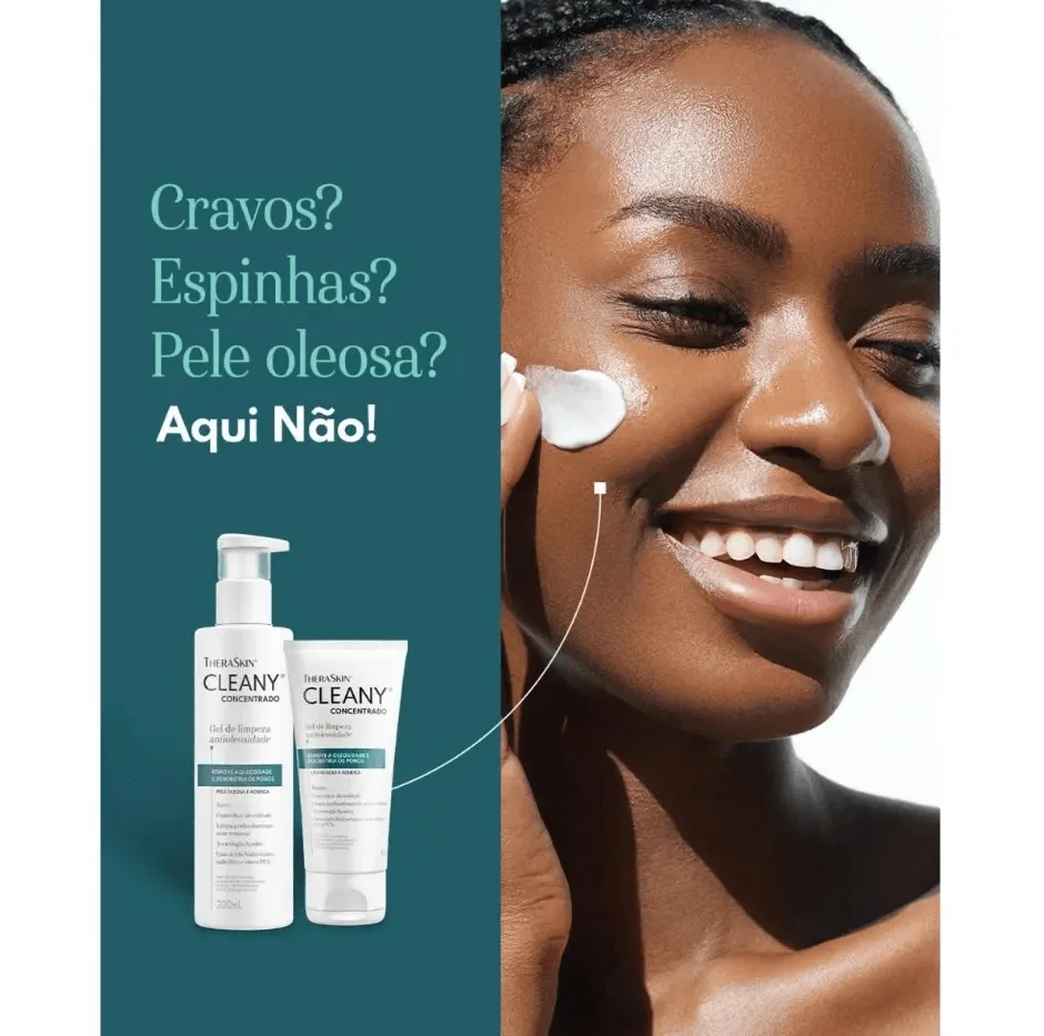 Gel de Limpeza Facial Theraskin Cleany Concentrado Antioleosidade  150ml