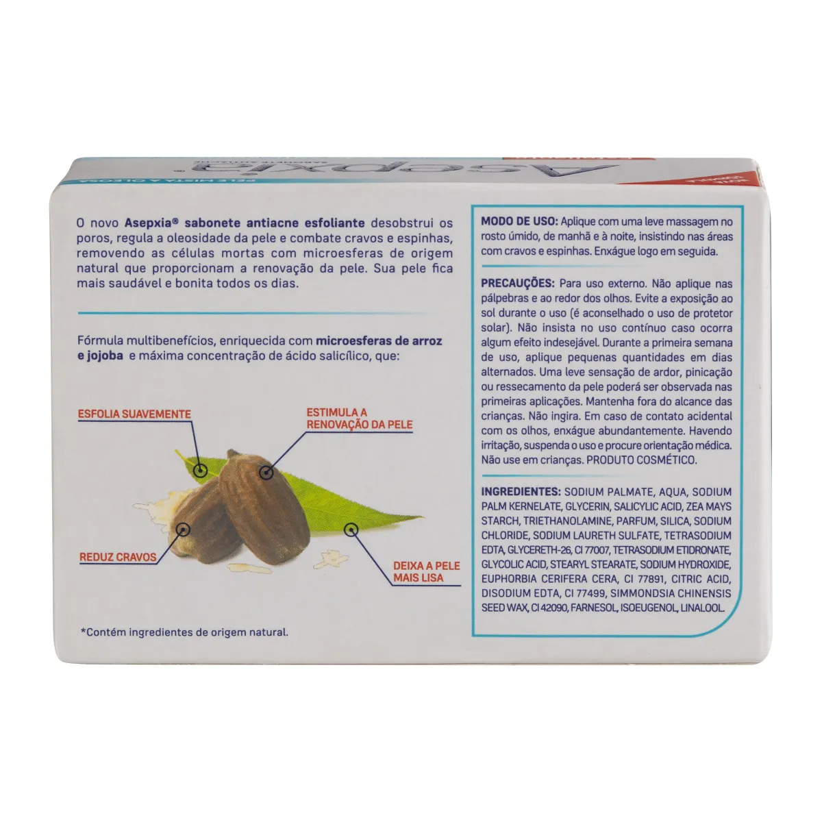 Asepxia Sabonete Esfoliante Antiacne 90g