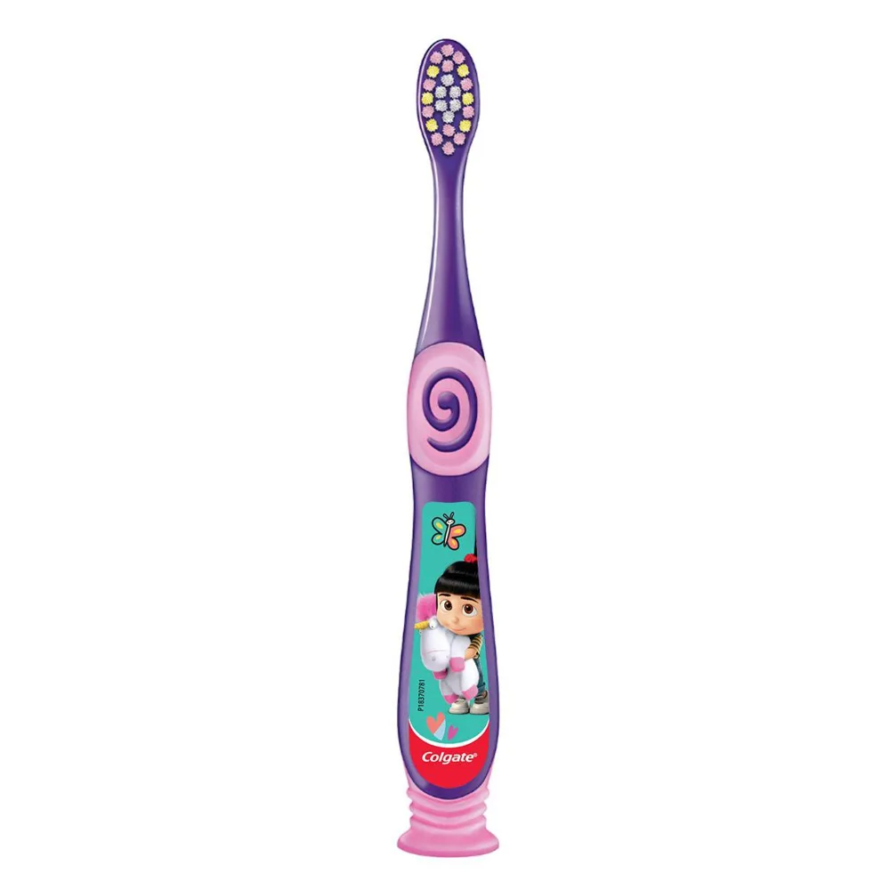 Escova Dental Infantil Colgate Smiles Agnes & Fluffy Cerdas Macias 2 a 5 anos 2 Unidades