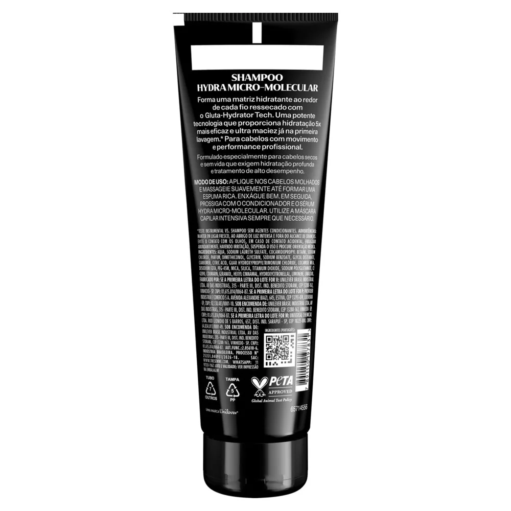 Shampoo Tresemmé Hydra Micro Molecular 250ml