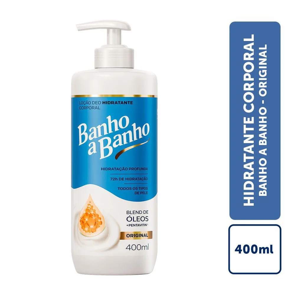 Deo-Hidratante Loção Banho A Banho Original Blend De Óleos E Pentavitin 400ml