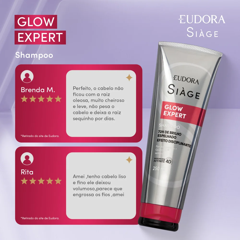 Shampoo Eudora Siàge Glow Expert 250ml