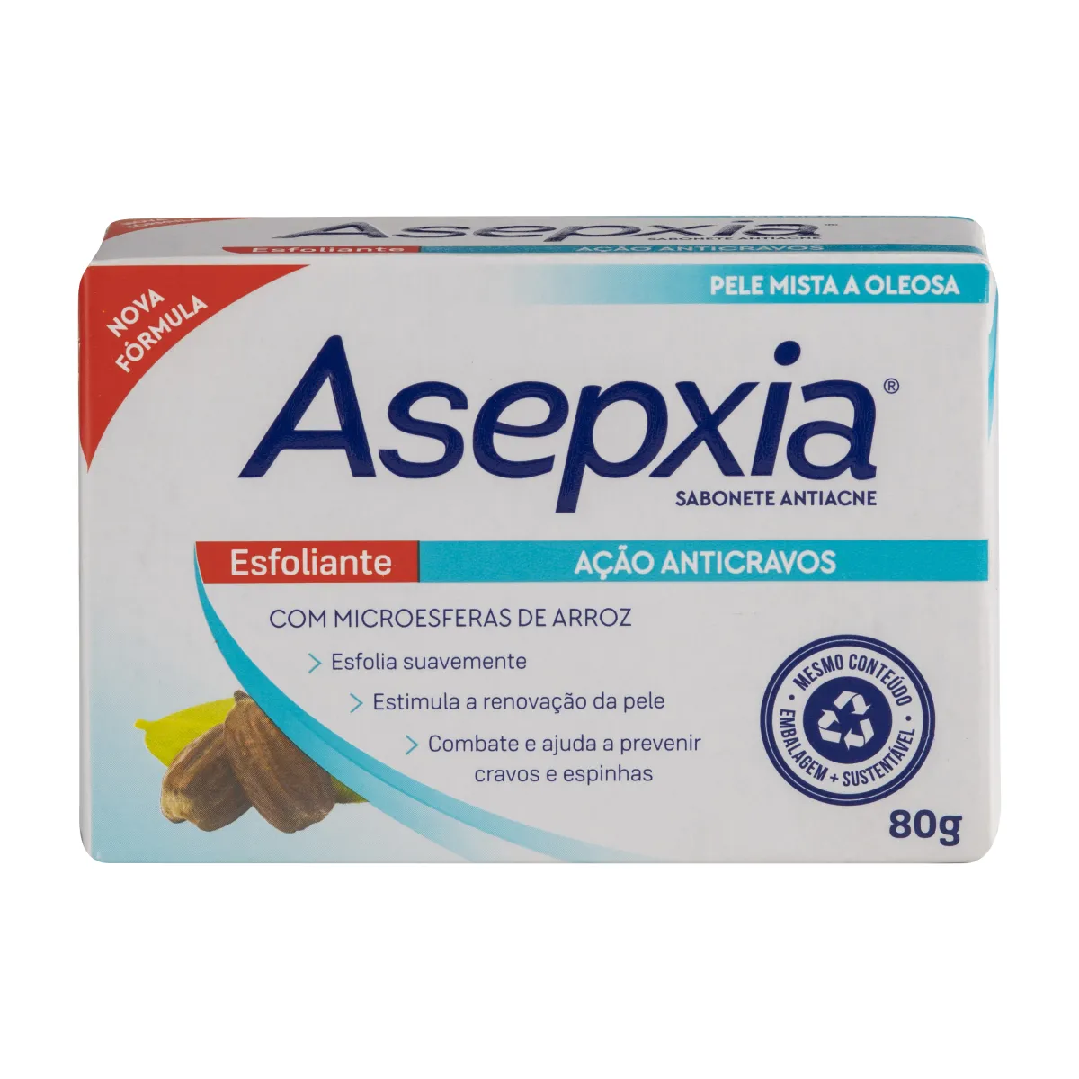 Asepxia Sabonete Esfoliante Antiacne 90g
