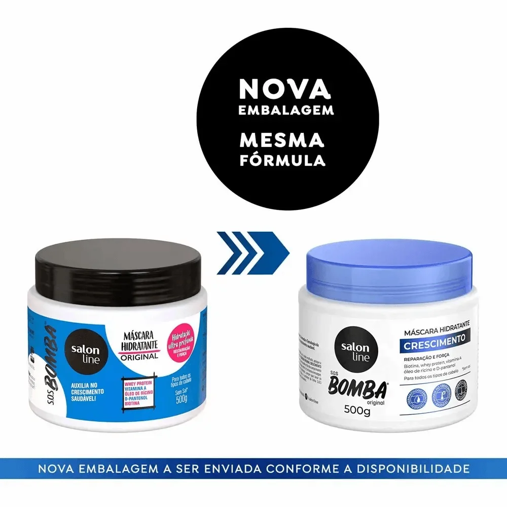 Máscara Capilar Salon Line SOS Bomba Original 500g