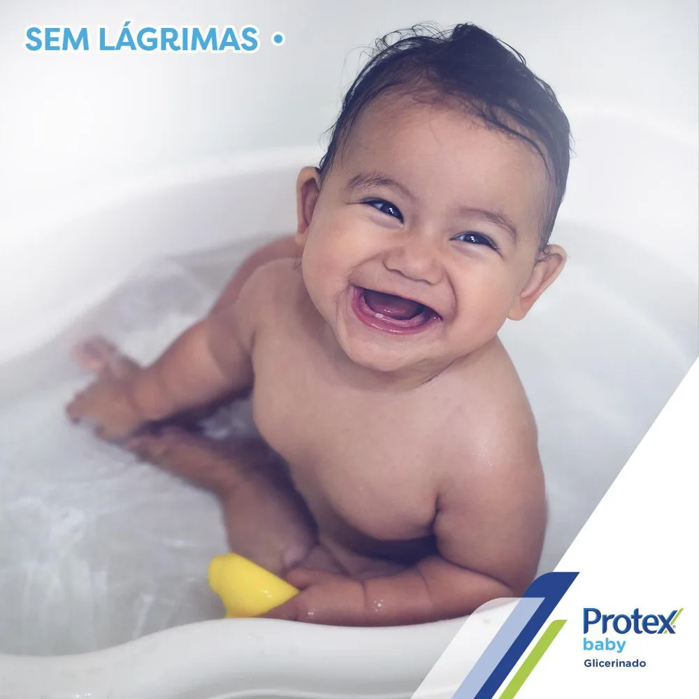Sabonete Líquido Infantil Protex Baby Delicate Care Proteção Delicada da Cabeça aos Pés Refil 380ml