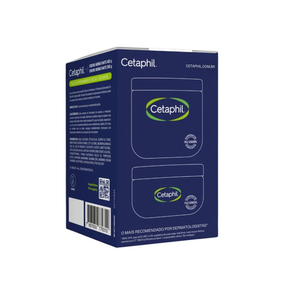 Kit Cetaphil Creme Hidratante 453g + Creme Hidratante 250g