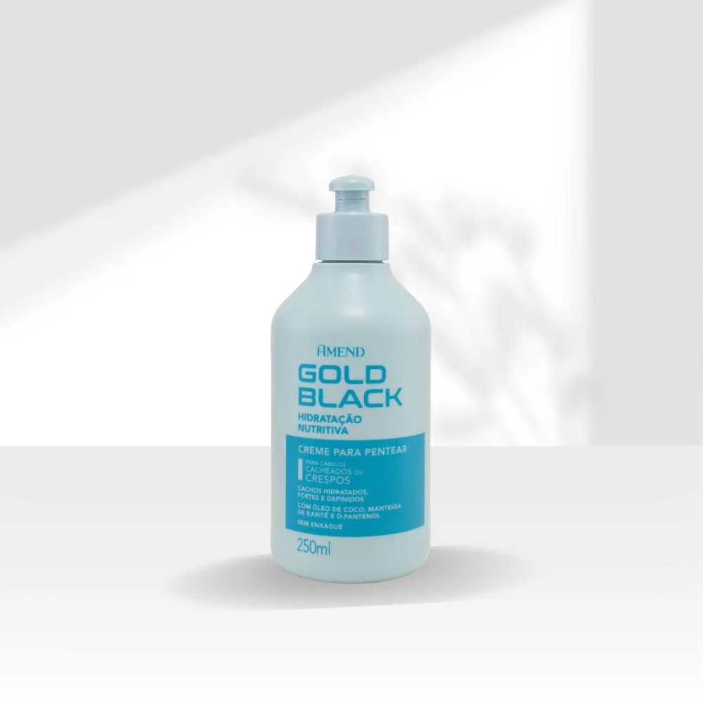 Amend - Gold Black Definidor de Cachos - Creme para Pentear - 250ml
