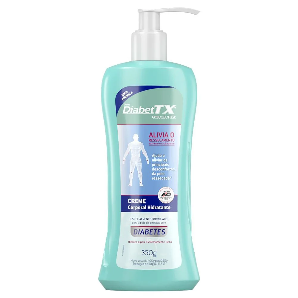 Creme Corporal Goicoechea DiabetTX Hidratante Pele Seca a Extra Seca 350g