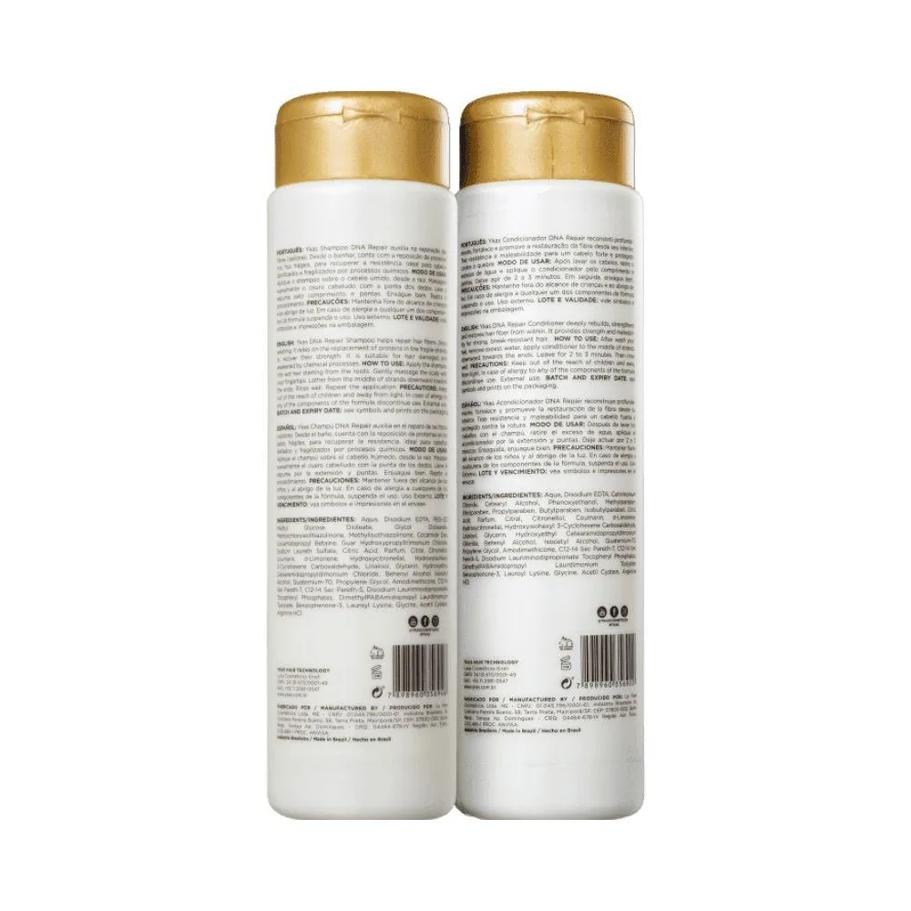 Ykas - DNA Repair Shampoo + Condicionador - Kit Capilar - 2x300ml