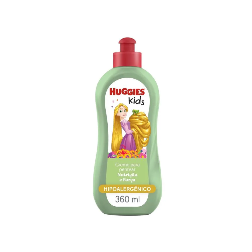 Creme para Pentear Infantil Huggies Kids Enrolados Nutrição e Força 360ml