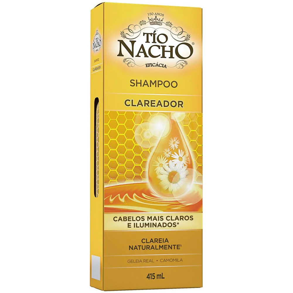 Shampoo Tío Nacho Clareador Antiqueda 415ml