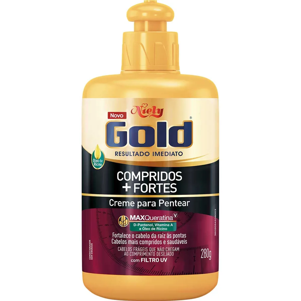 Creme de Pentear Niely Gold Compridos + Fortes 280g
