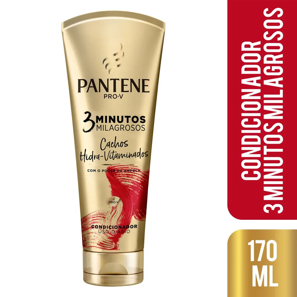 Condicionador Pantene Pro-V 3 Minutos Milagrosos Cachos Hidra-Vitaminados 170ml
