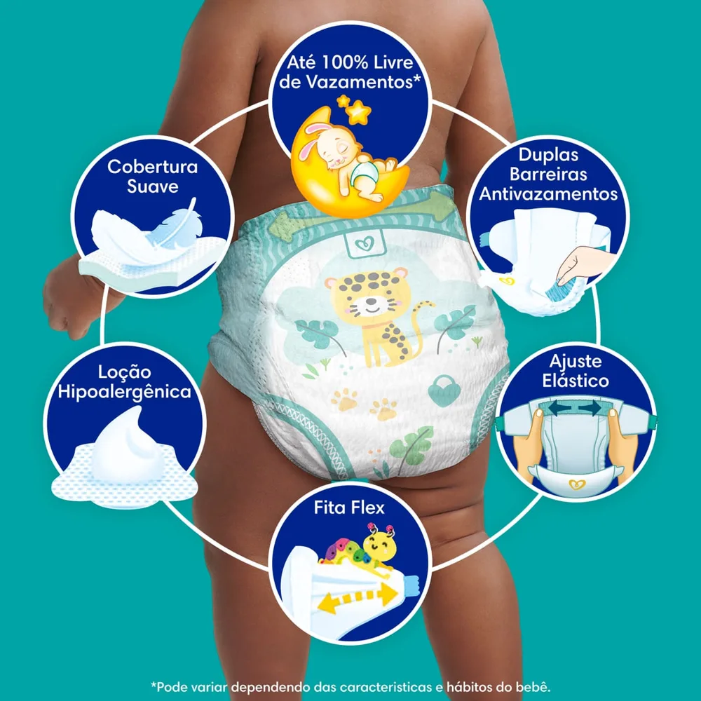 Fralda Pampers Confort Sec M 112 Unidades