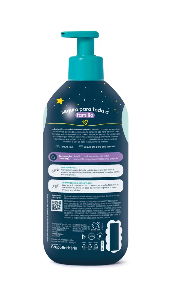 Loção Hidratante Pampers Relaxamento 400ml Pump