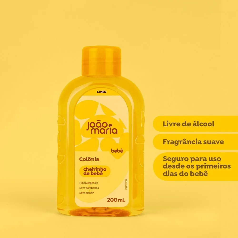 Colônia Cheirinho De Bebê João E Maria 200ml