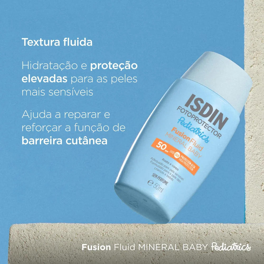 Protetor Solar Isdin Pediatrics Sem Perfume Fotoprotector Fusion Baby Fps50 50ml