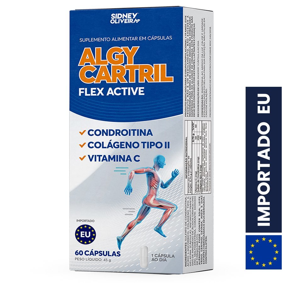 Colágeno Tipo II + MDK Algy Cartril 60 Cápsulas