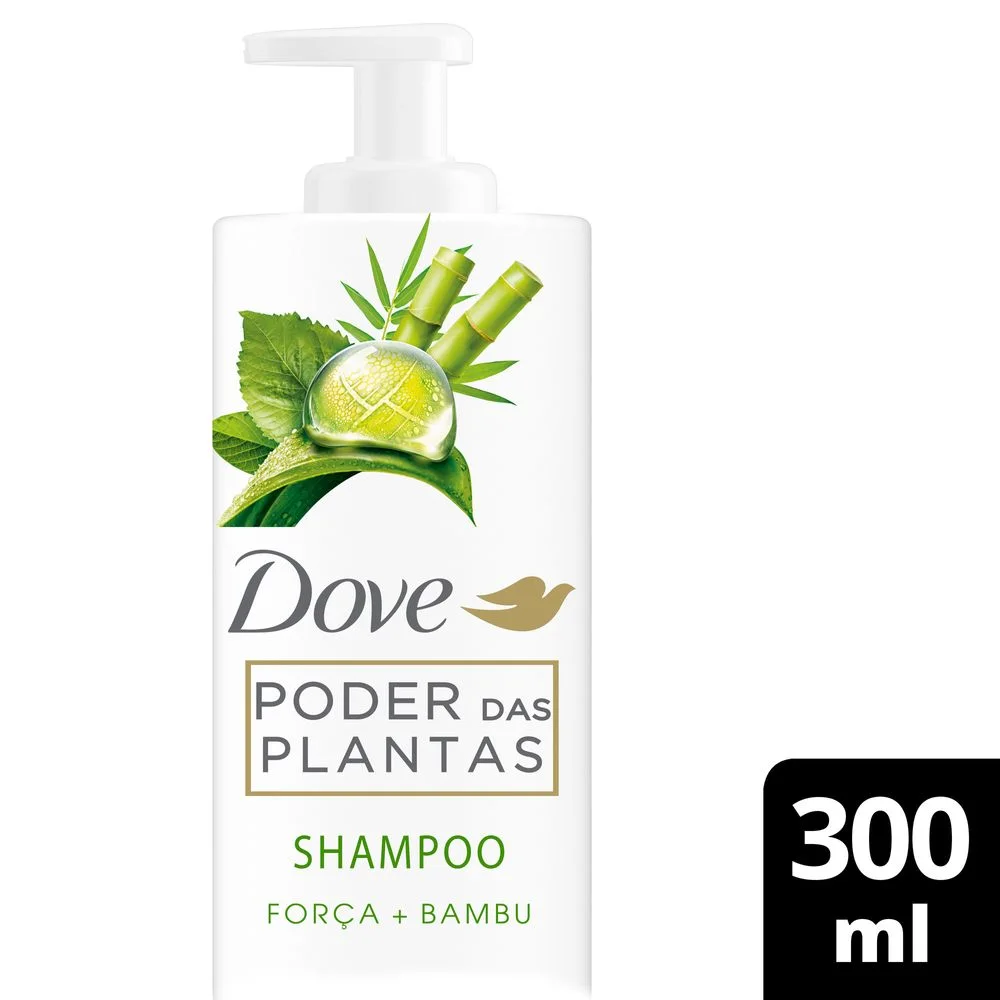 Shampoo Dove Poder das Plantas Força + Bambu 300ml
