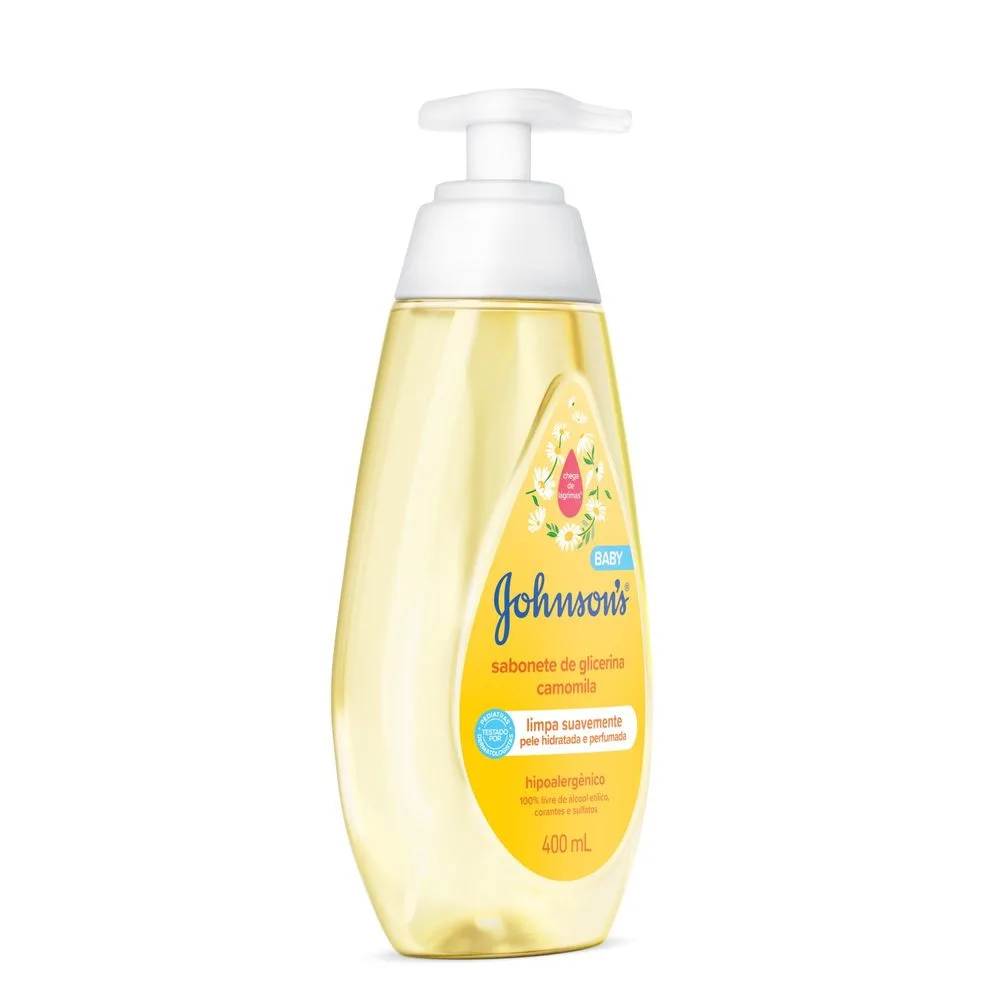 Sabonete Líquido Infantil Johnson's Baby Glicerina Camomila 400ml