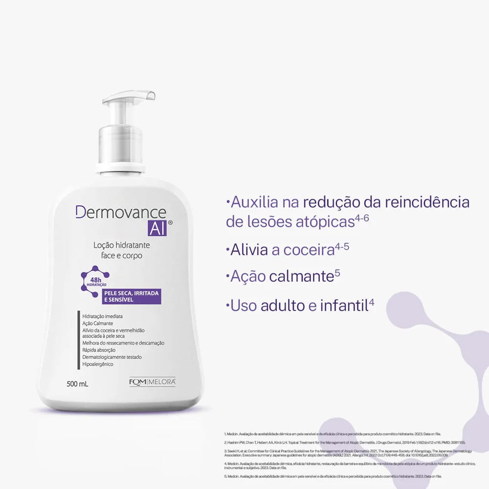 Loção Corporal Dermovance AI Hidratante 500ml