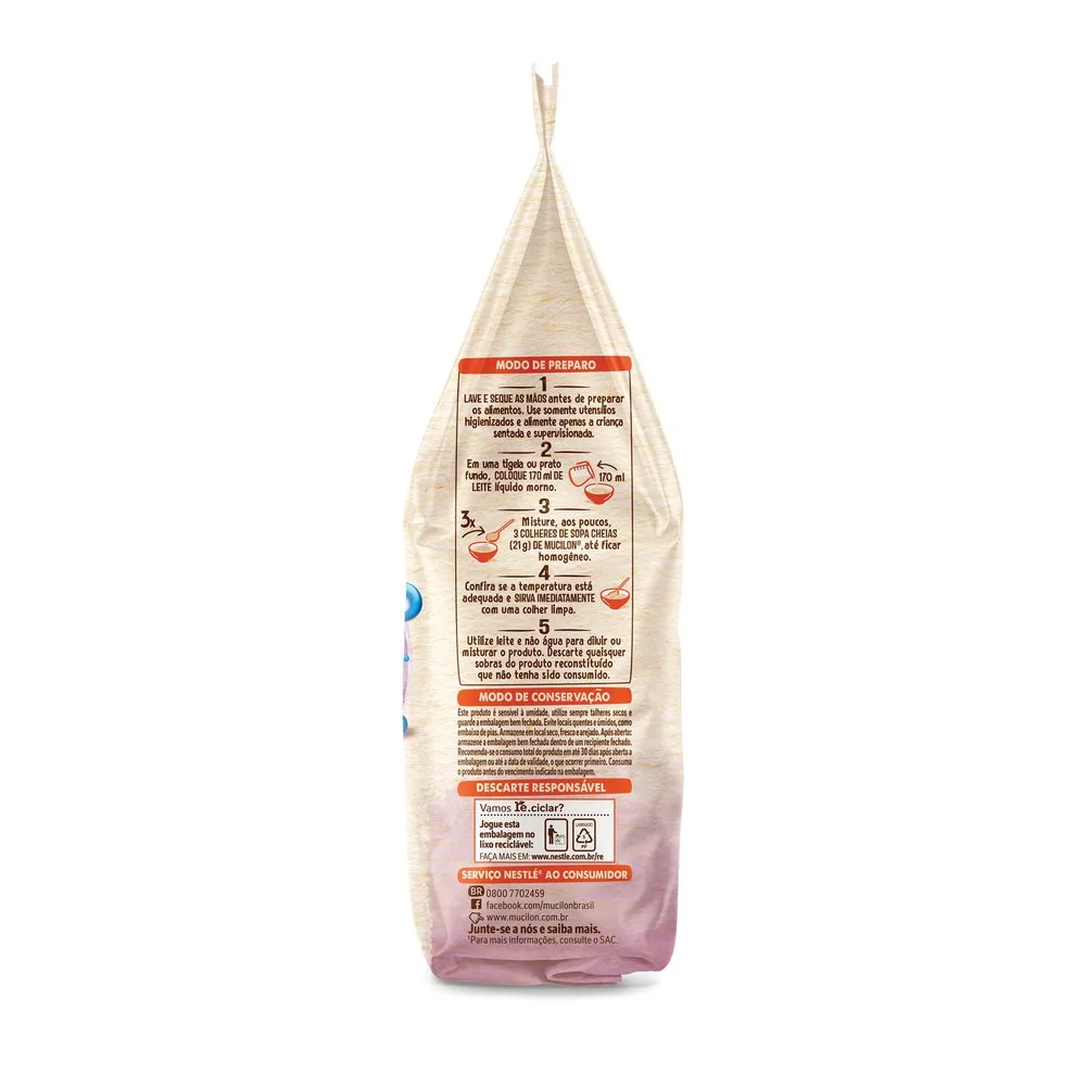 Cereal Infantil Mucilon Aveia Integral e Ameixa +6 meses 180g