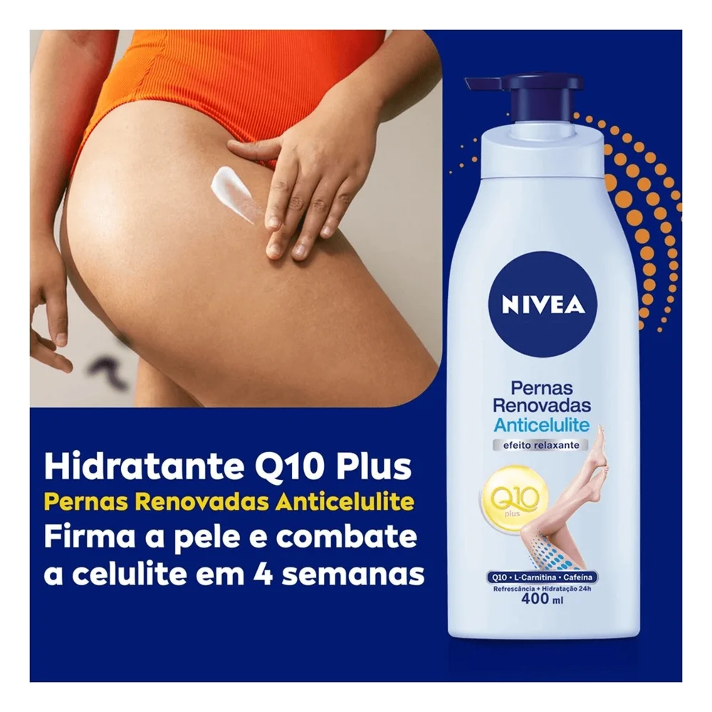 Loção Corporal Nivea Q10 Pernas Renovadas Anticelulite 400ml