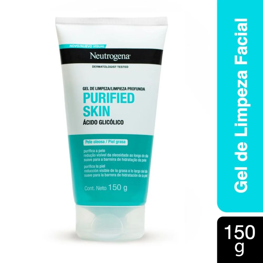 Gel de Limpeza Facial Neutrogena Purified Skin com Ácido Glicólico 150g