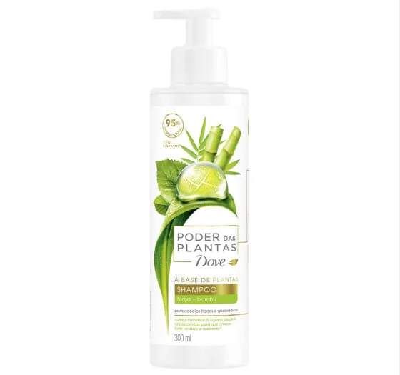 Shampoo Dove Poder das Plantas Força + Bambu 300ml