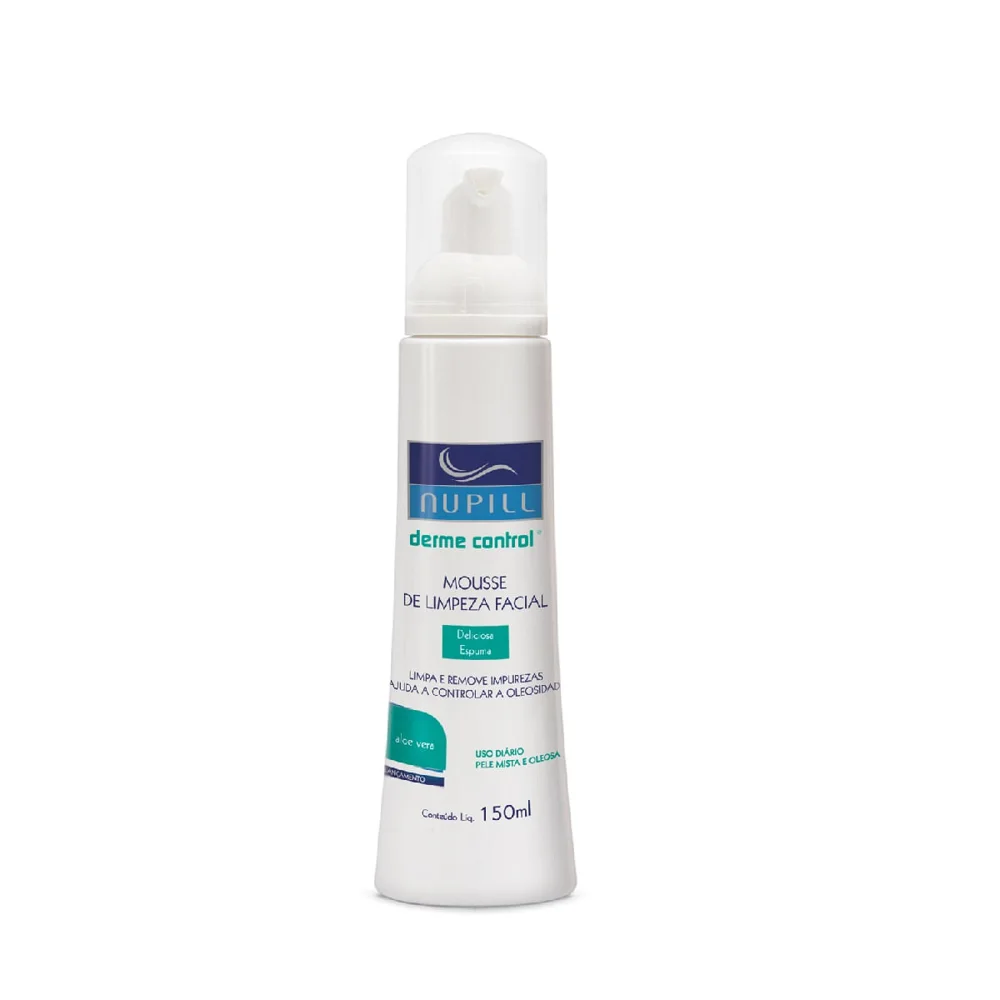 Mousse de Limpeza Facial Nupill Pele Mista a Oleosa 150ml