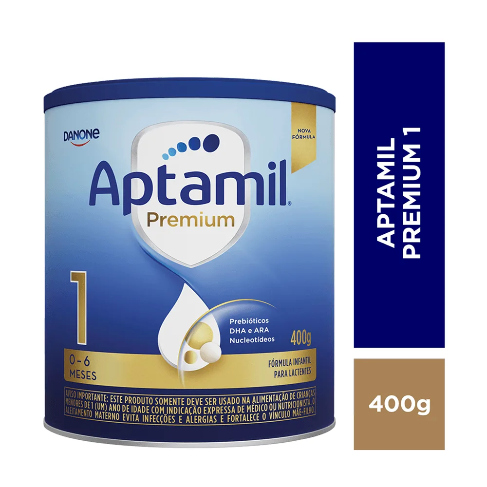 Fórmula Infantil Aptamil Premium 1 De 0 a 6 Meses 400g