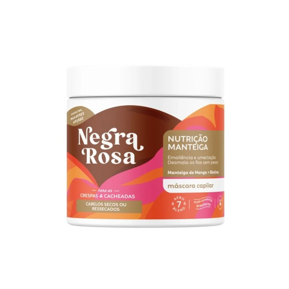 Máscara De Tratamento Negra Rosa Nutrição Manteiga 500g