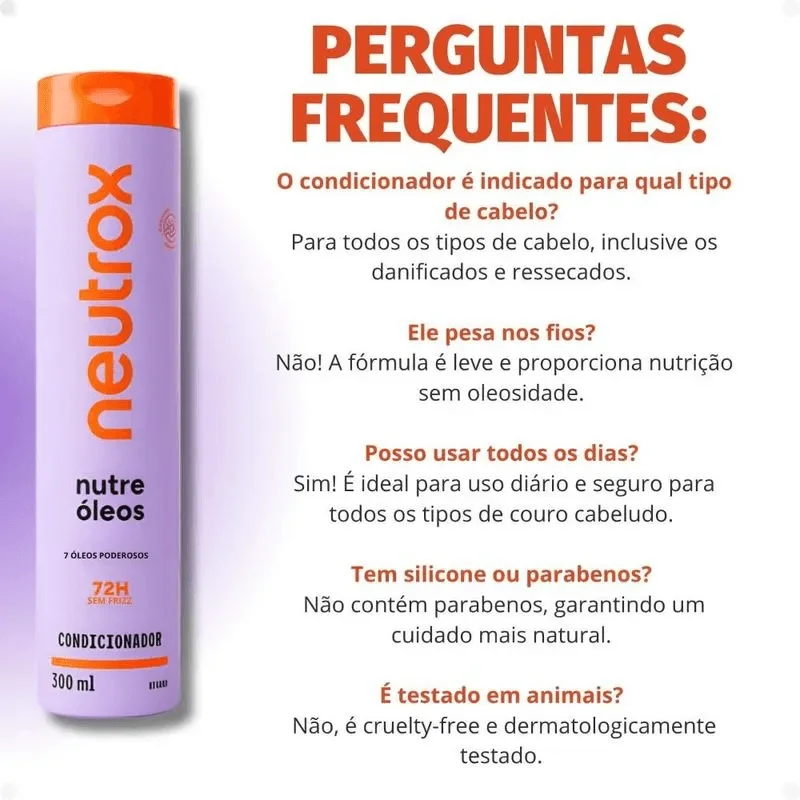 Condicionador Neutrox Nutre Óleos 7 Óleos Poderosos 300ml