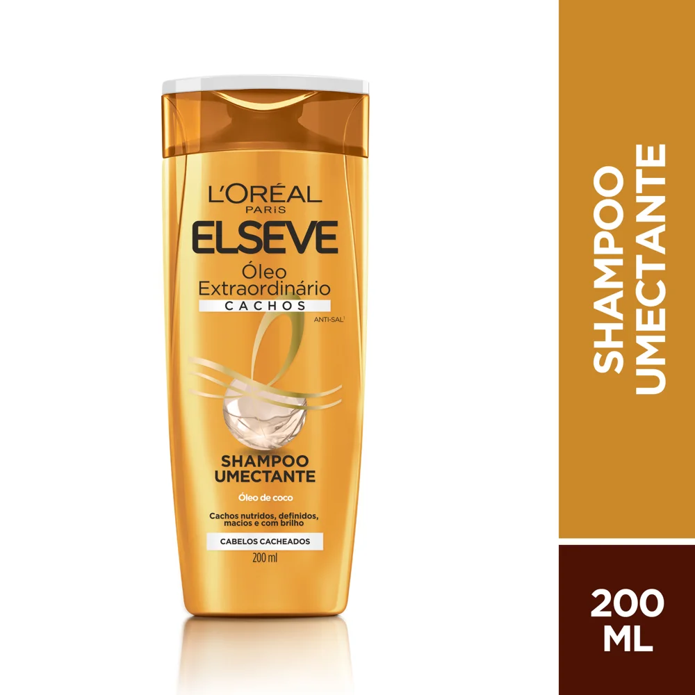 Shampoo Elseve Óleo Extraordinário Cachos Umectante 200ml