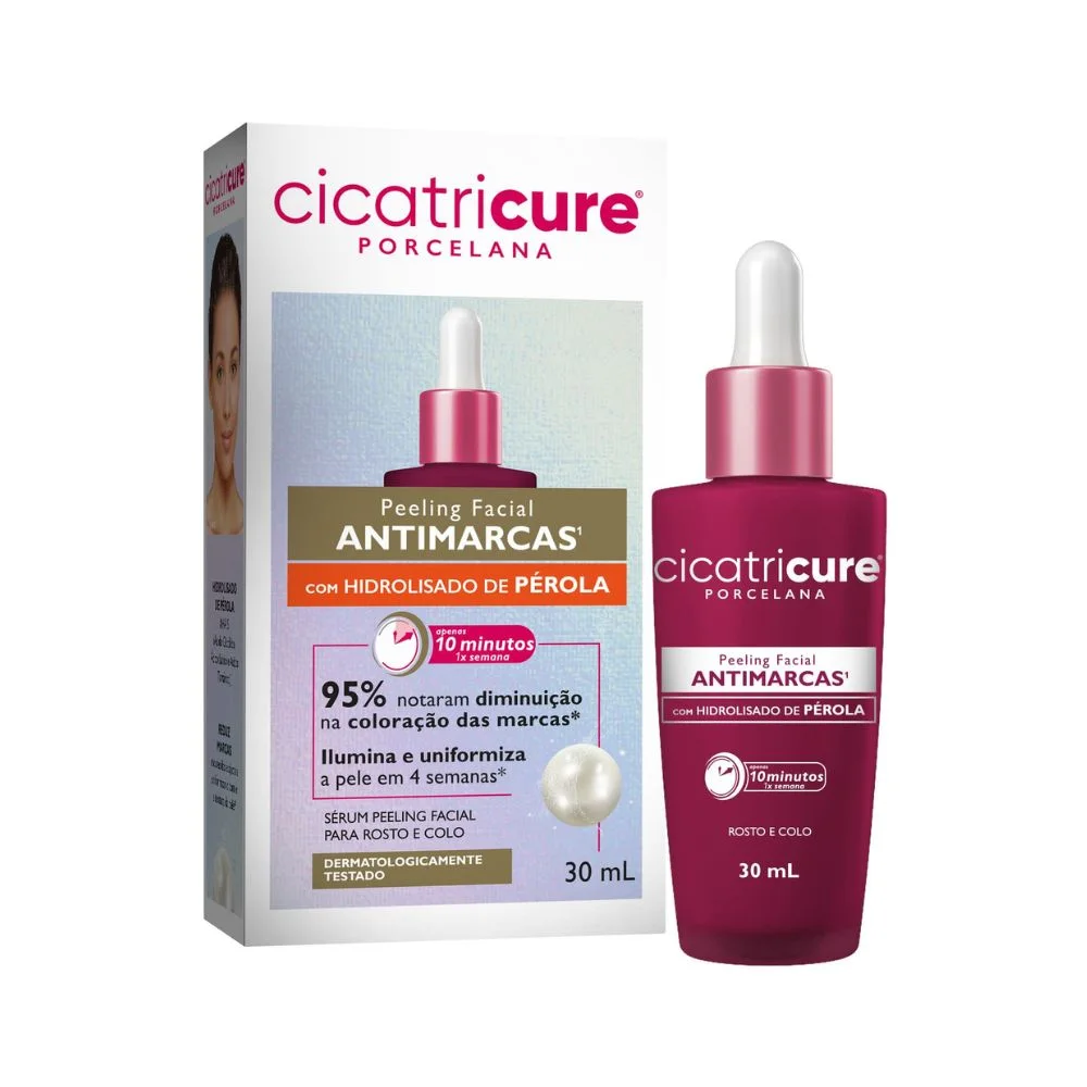 Sérum Facial Cicatricure Porcelana Peeling Antimarcas 30ml