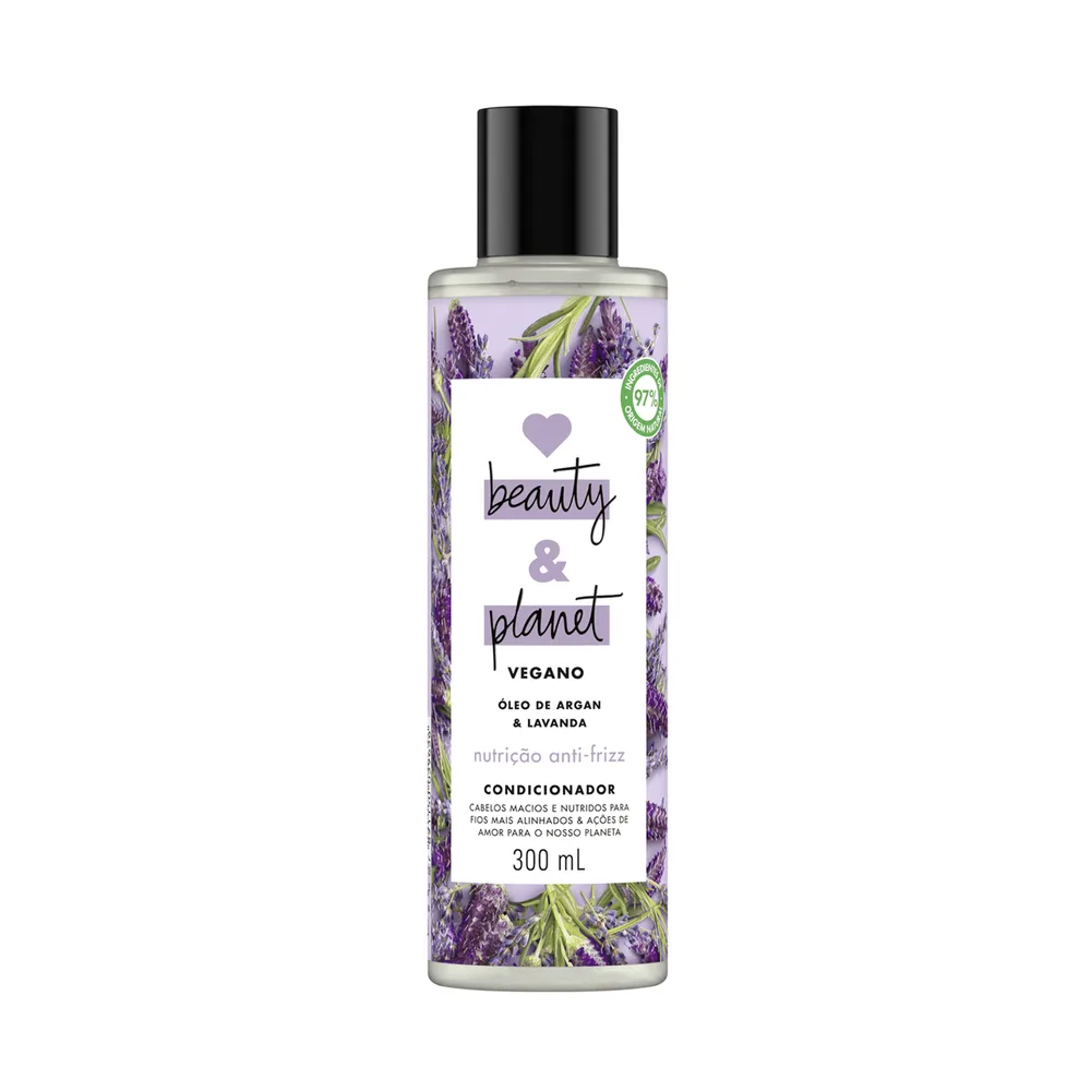 Condicionador Love Beauty & Planet Nutrição Anti Frizz Vegano 300ml