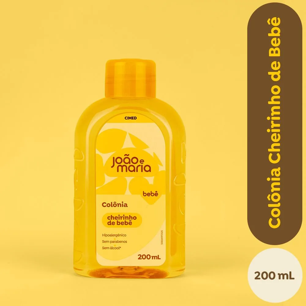 Colônia Cheirinho De Bebê João E Maria 200ml
