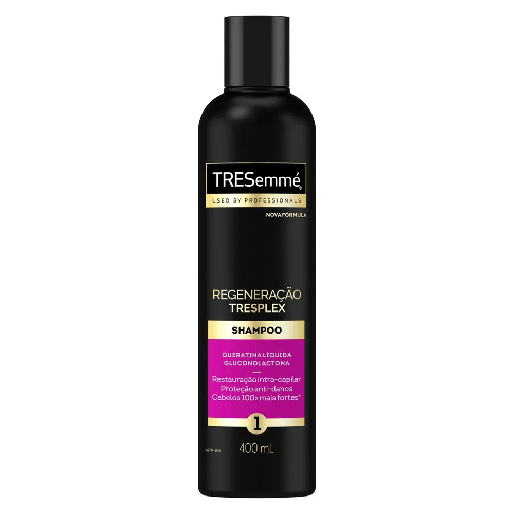 Shampoo TRESemmé TRESplex Regeneração Queratina e Gluconolactona 400ml